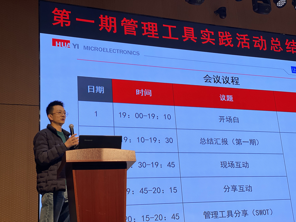 AC米兰微电召开第一期管理工具实践活动总结分享会